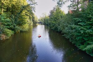 Dümmert-Park mit Fischtreppe