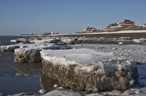 Südstrand mit Wattenmeerhaus